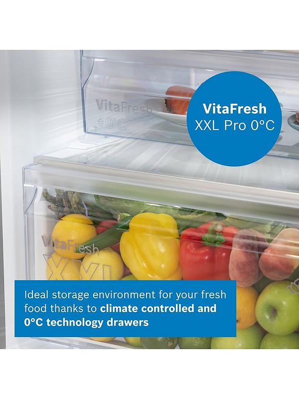 Bosch Series 4 KGN392LDFG 60cm Wide, VitaFresh, No Frost Fridge Freezer - Silver - Image 4
